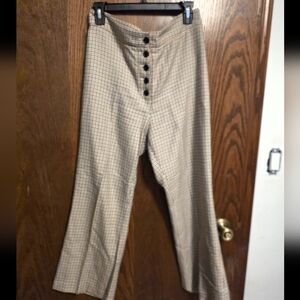 Veronica Beard SIZE 8 Plaid Button-Front Pants $395